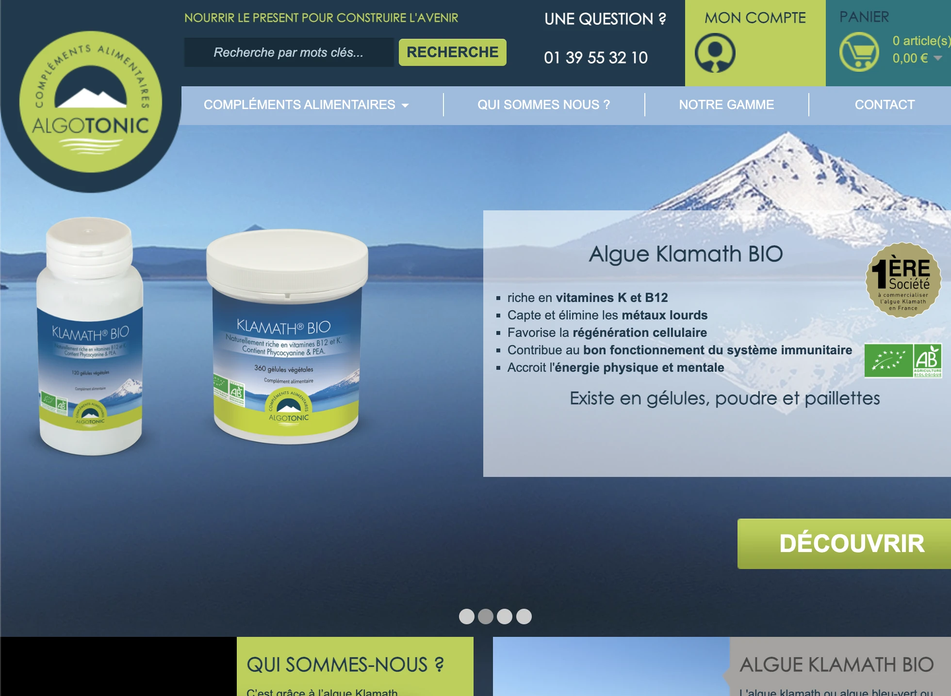 Aperçu — Algotonic — compléments alimentaires marins