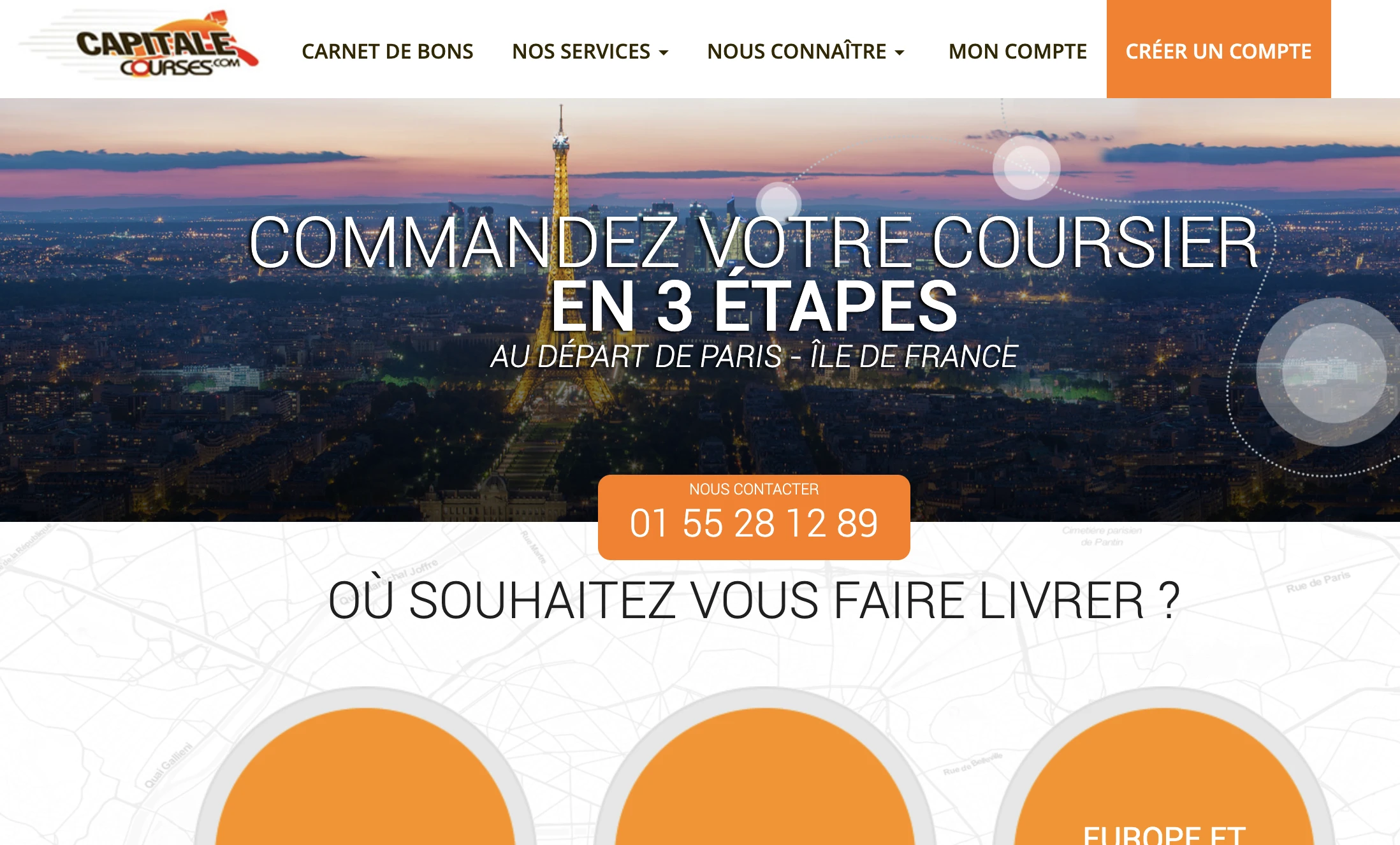 Aperçu — Capitale Courses — coursier avec devis instantané