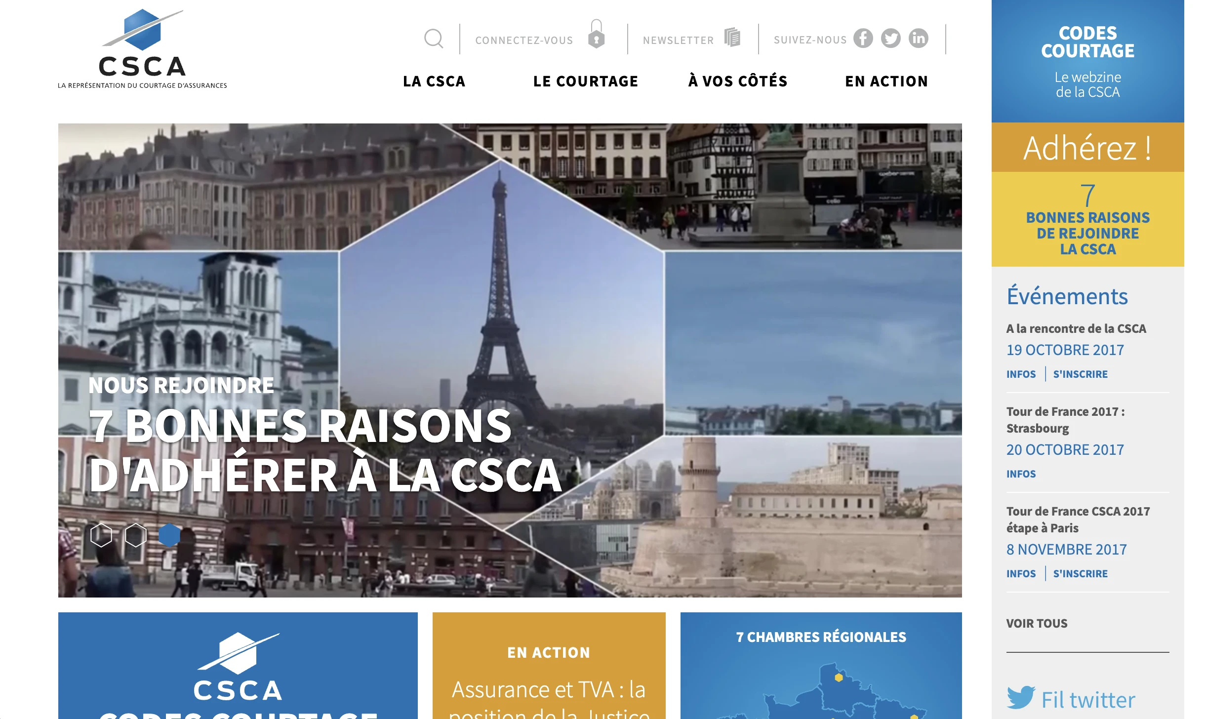 Aperçu — CSCA — Chambre Syndicale des Courtiers d’Assurances
