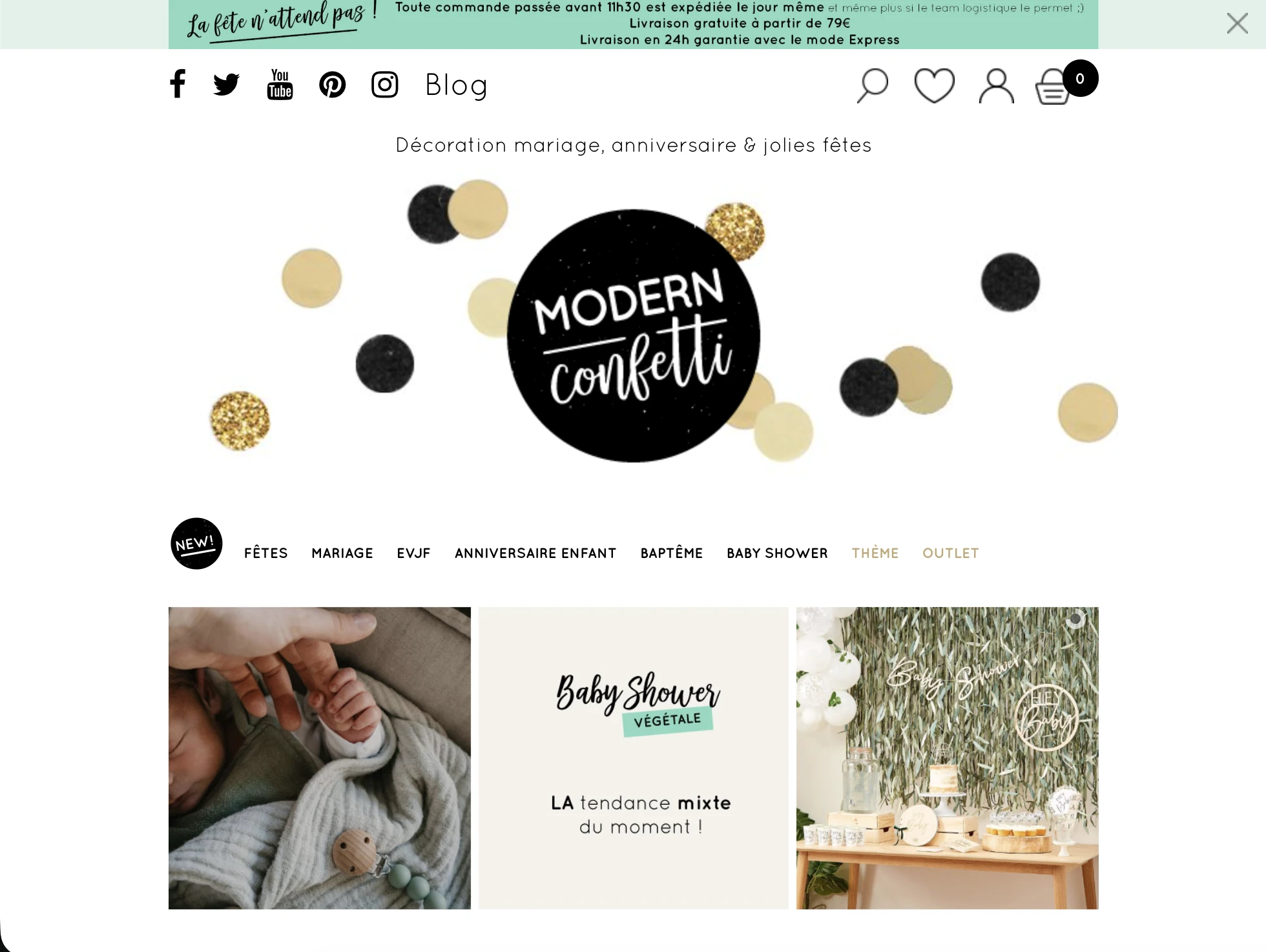 Aperçu — Modern Confetti — boutique de décoration événementielle